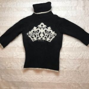 Bebe Black Turtle Neck Long Sleeve Shirt